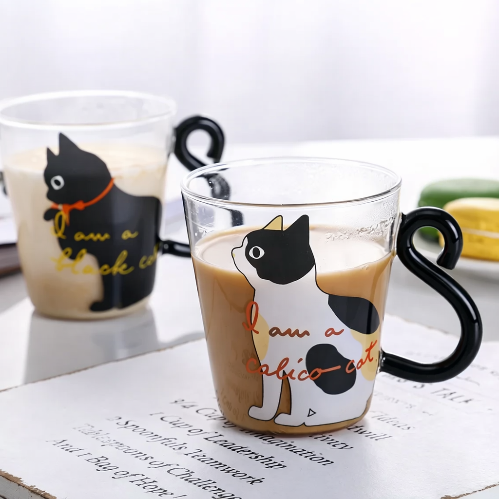Cozy Cat Tail Glass Mug (Copy)