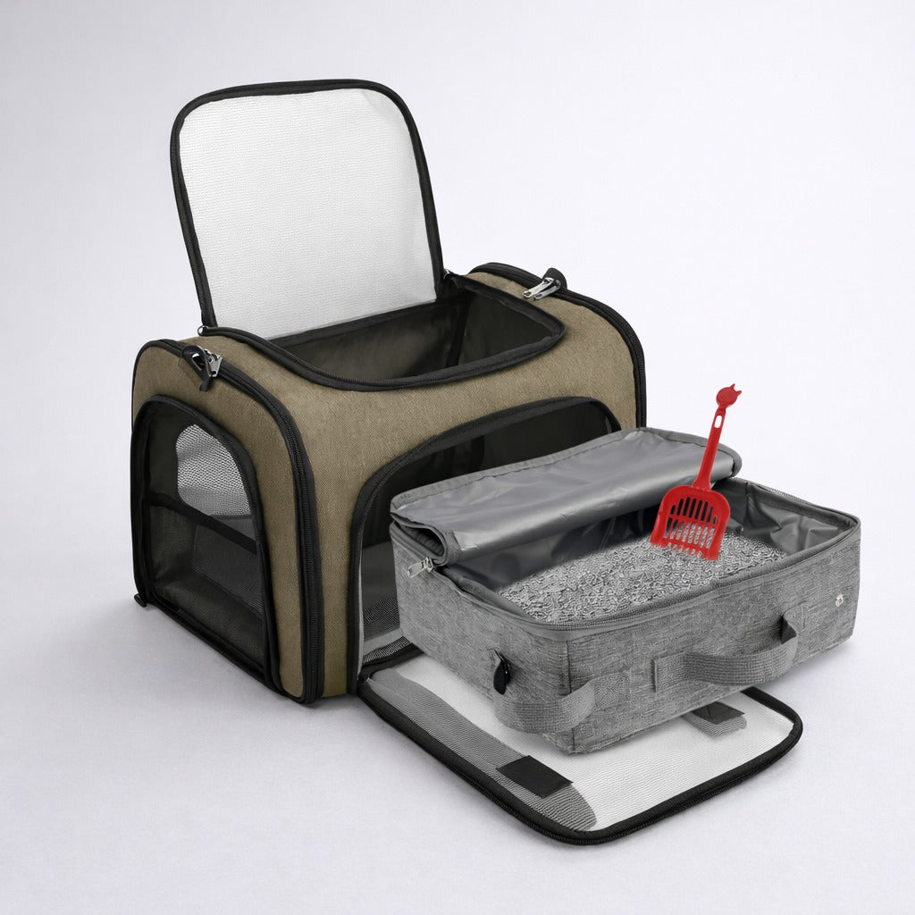Travel Foldable Cat Litter Carrier