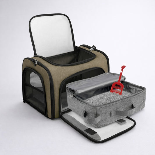Travel Foldable Cat Litter Carrier